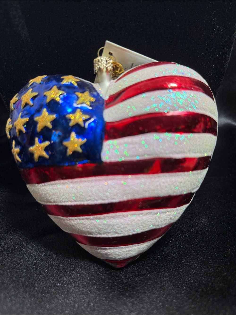 Christopher Radko Brave Heart American Flag Ornament